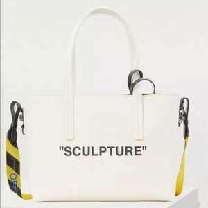 RESERVED: OFF-WHITE Beige Sculpture Canvas Tote 19